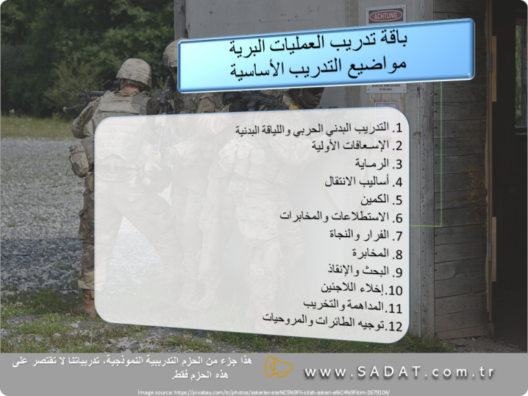 باقة تدريب العمليات البرية
