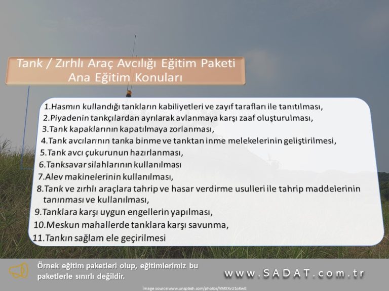 Tank / Zırhlı Araç Avcılığı Eğitim Paketi