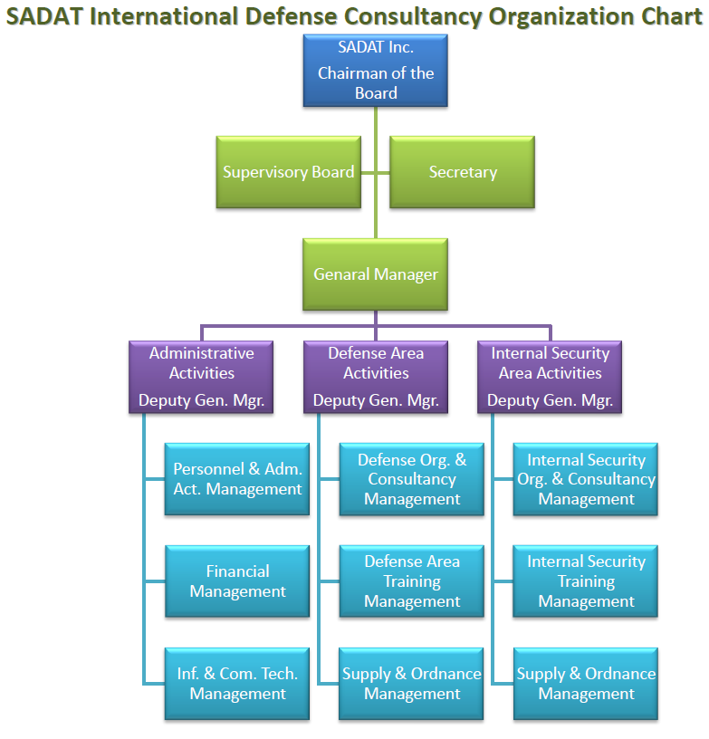 SADAT International Defense Consultancy Organization Chart