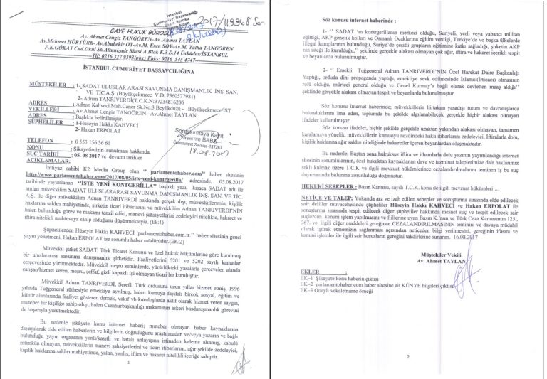 Denial and Offense Announcement about the Parlamento News Website