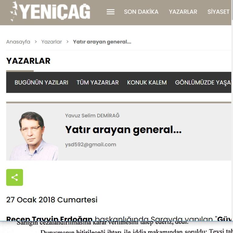 Yatır arayan gazeteci
