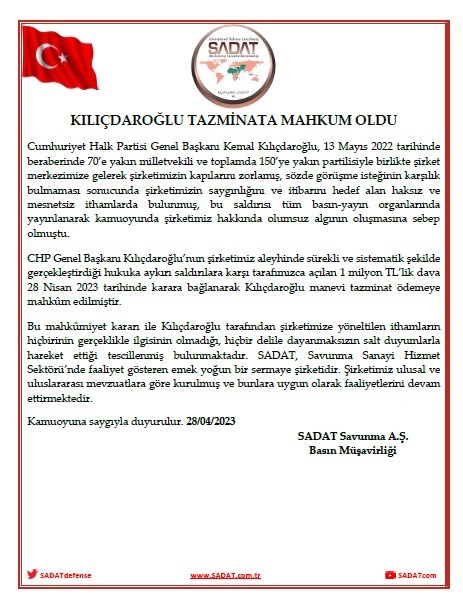 Kılıçdaroğlu Tazminata Mahkum Oldu