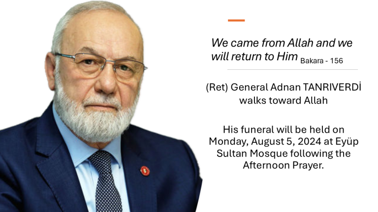 Adnan Tanriverdi walked towards Allah