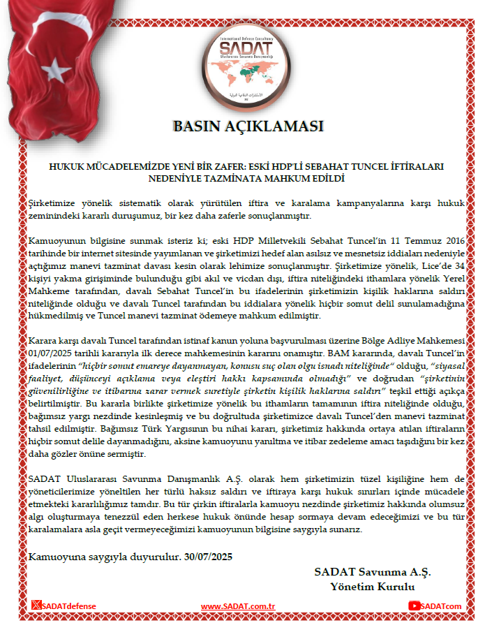 Sebahat Tuncel Basın 2025