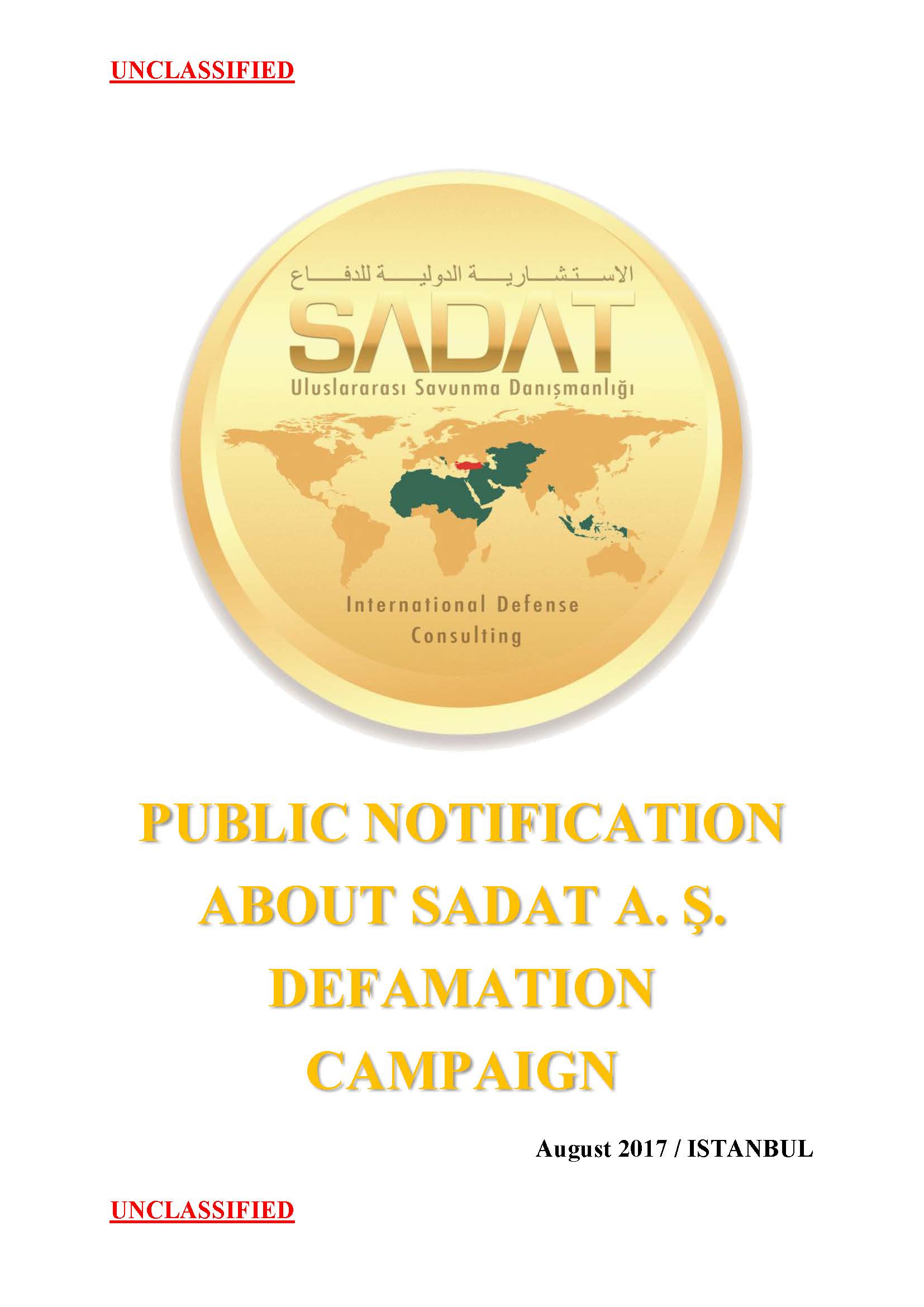 SADAT International Defense Consultancy The Truth Of SADAT